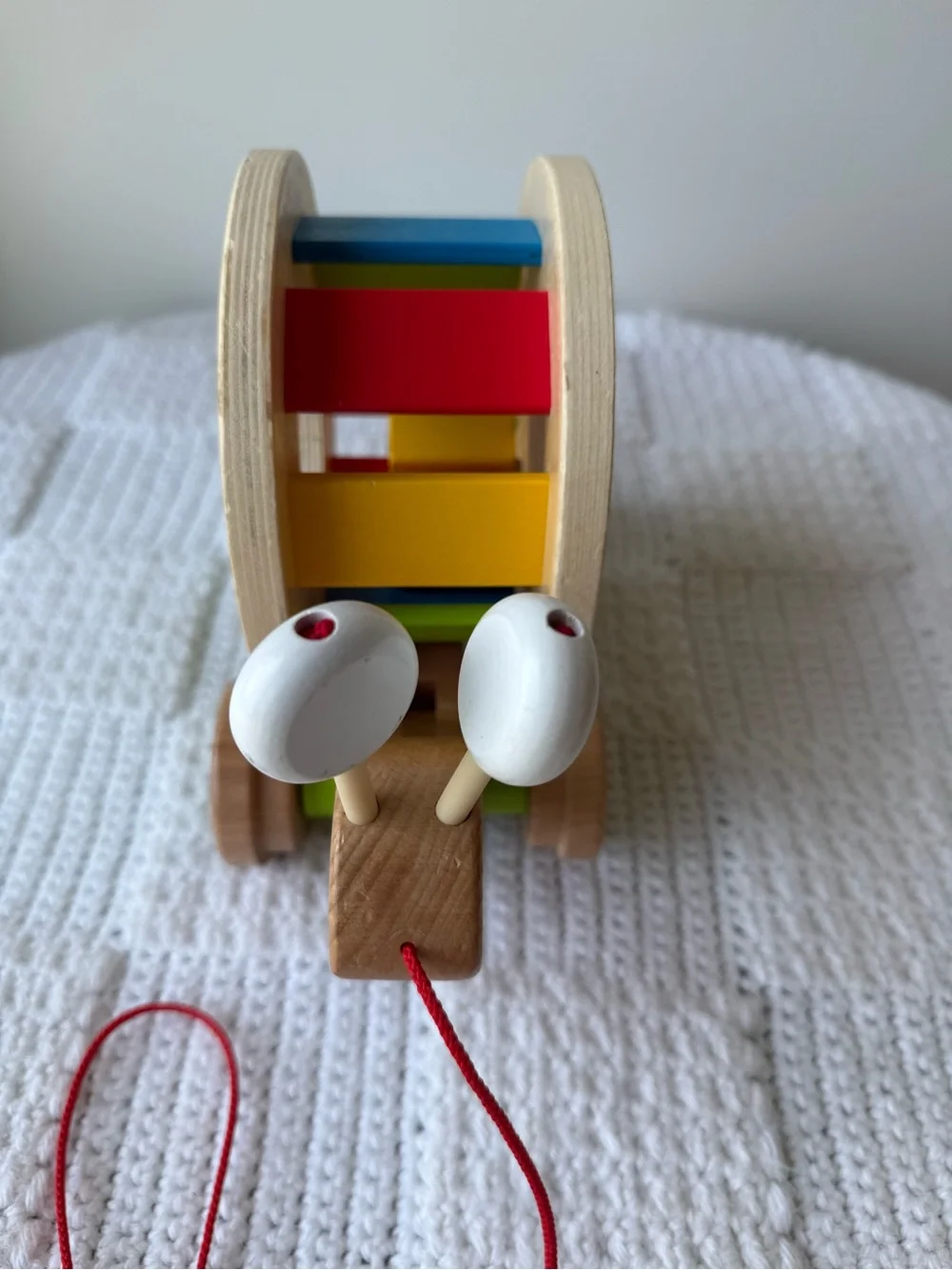 Hape Walk-A-Long Snail wooden pull toy